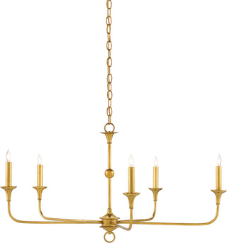 Elongated  Antique Chandelier