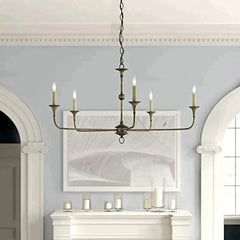 Elongated  Antique Chandelier