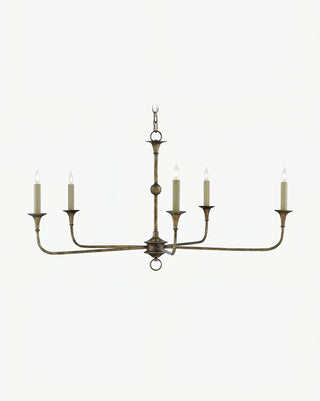 Elongated  Antique Chandelier