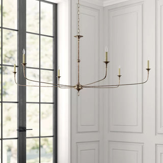 Elongated  Antique Chandelier