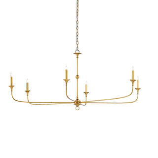 Elongated  Antique Chandelier