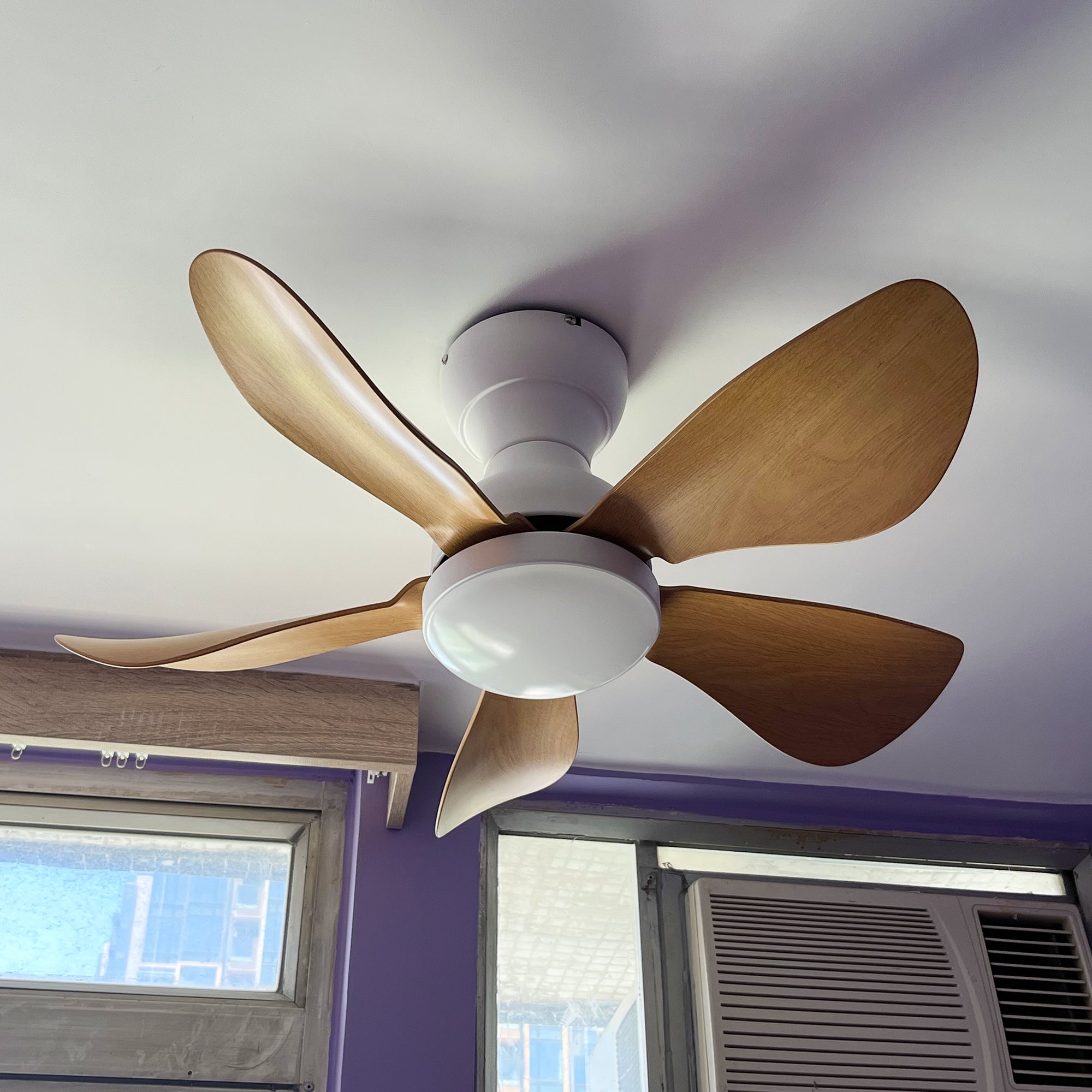 Embedded Five-Blade Fan Light