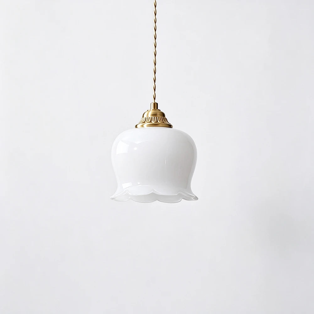 Fleur Scalloped Tulip Pendant Light