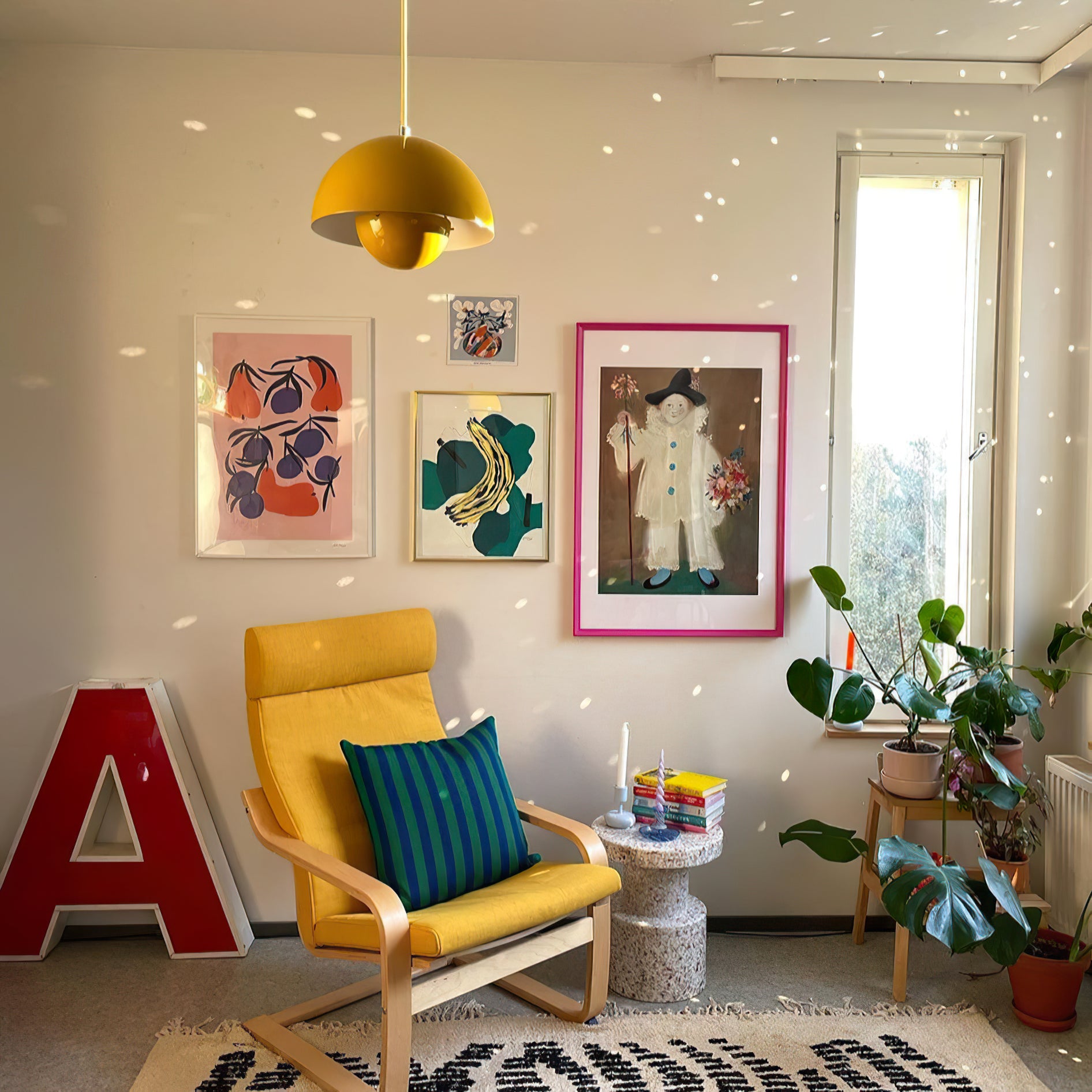 Flowerpot Colorful Pendant Lamp