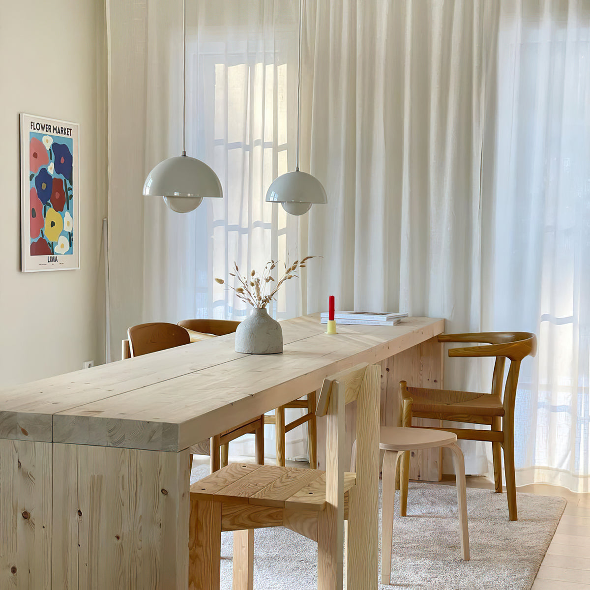 Colorful Geometric Pendant Lamp
