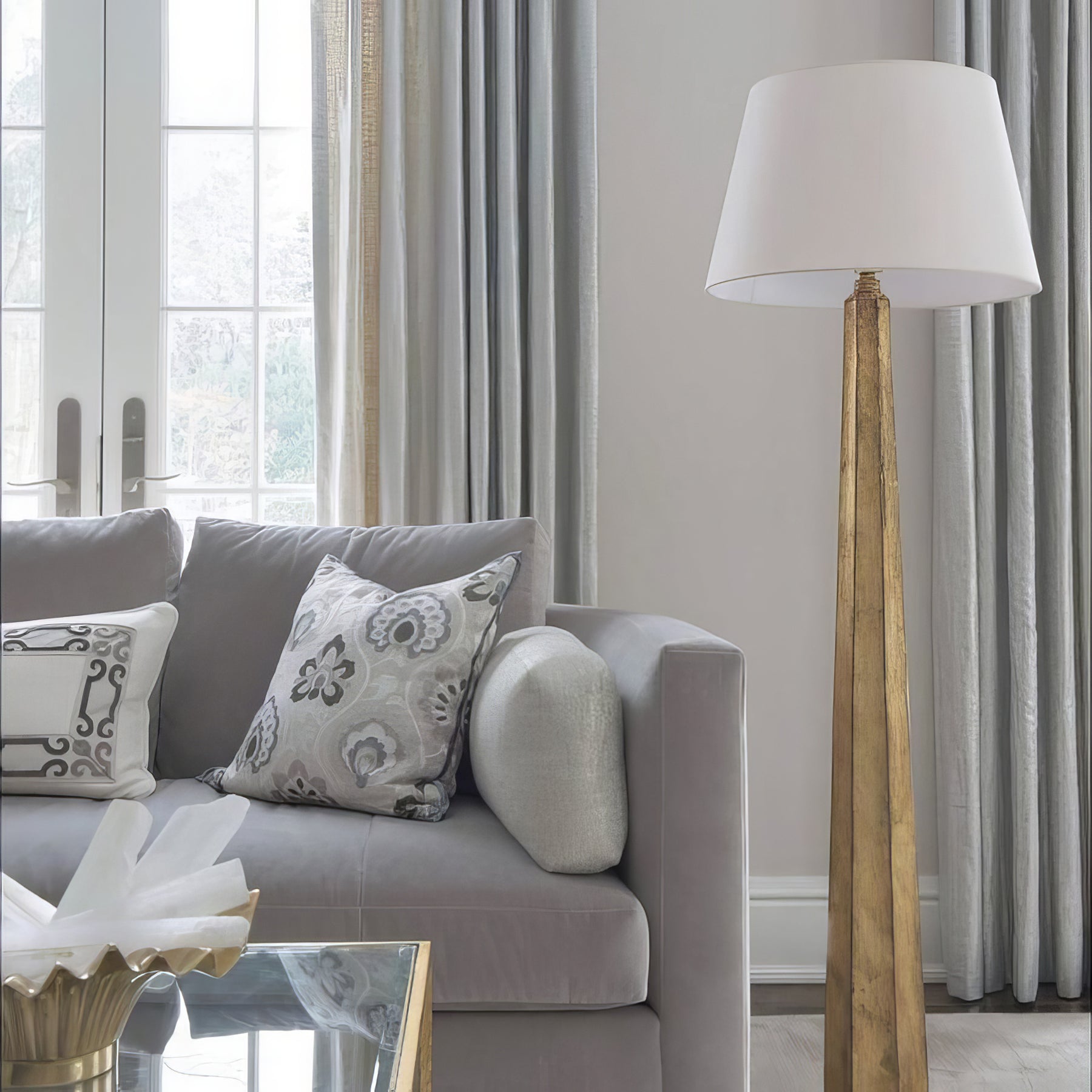 Fluted Spire Floor Lamp