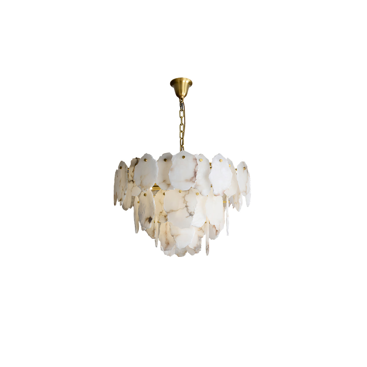 Gloire Luxury Alabaster Chandelier - view 13 | Liootrlamp