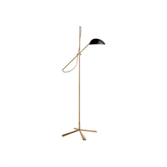Mid-Century Modern Brass Floor Lamp