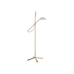 Mid-Century Modern Brass Floor Lamp