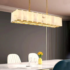 Harlow Calcite Round Alabaster Chandelier