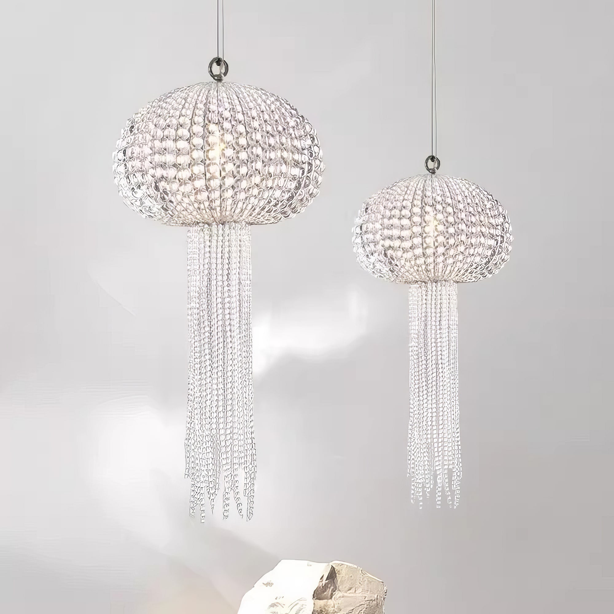 Jellyfish Art Deco Crystal Chandelier