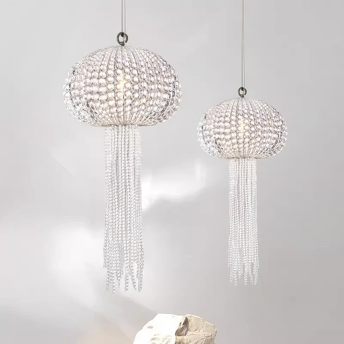 Jellyfish Art Deco Crystal Chandelier
