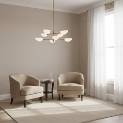 Large Two-Tier Mid-Century Chandelier