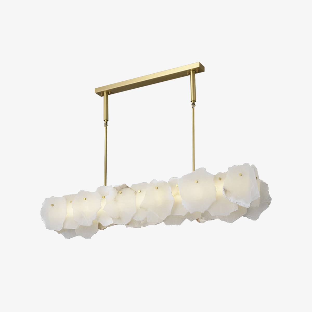 Linear Magari Irregular Alabaster Chandelier | Liootrlamp