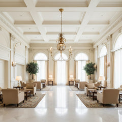 Luxury Gold Leaf Feather Tiered Chandelier