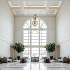 Luxury Gold Leaf Feather Tiered Chandelier