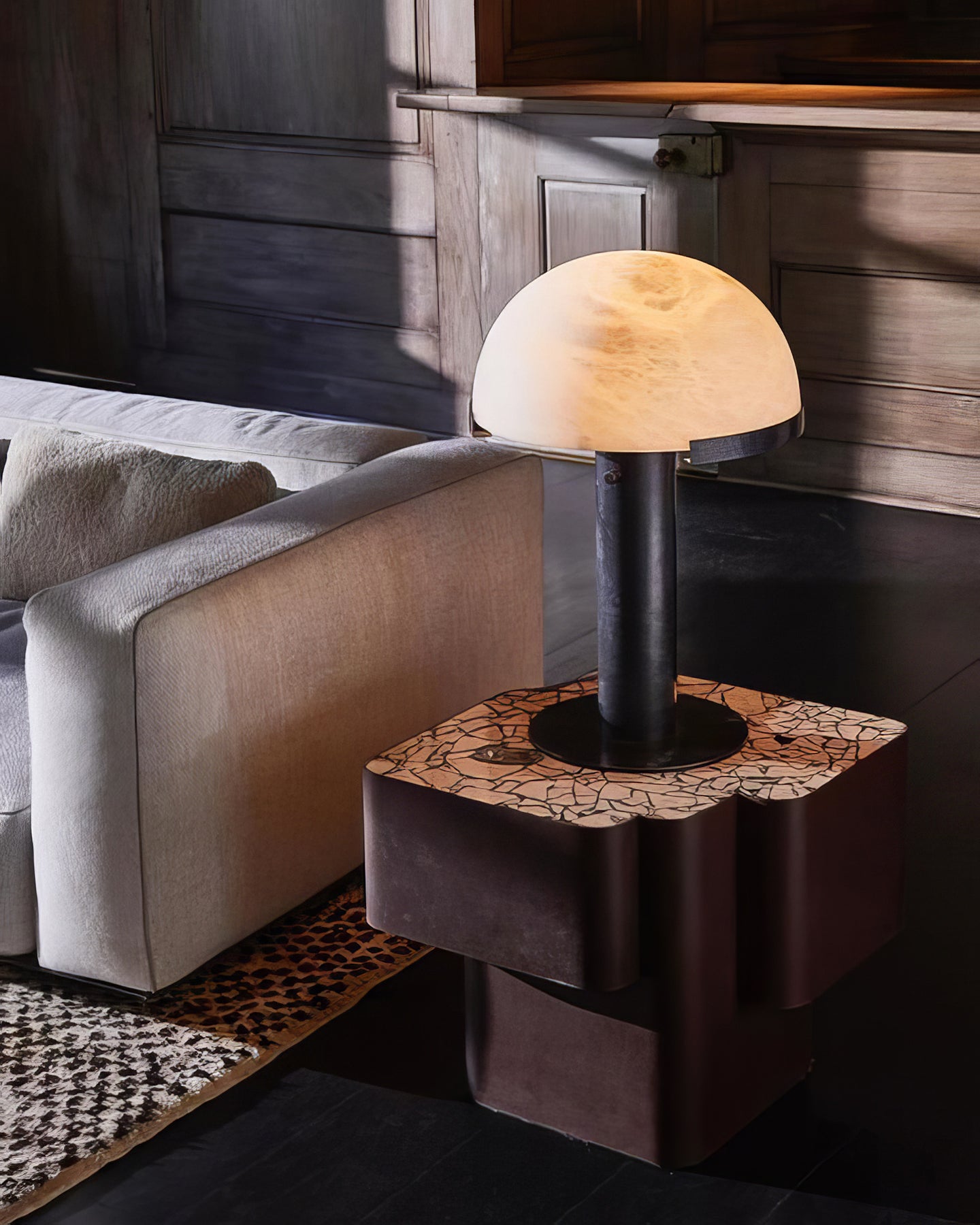 Melange Alabaster Table Lamp