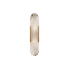 Sleek Alabaster Wall Light
