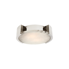 Large Alabaster Flush Mount Ceiling Light