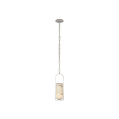 Long Minimalist Alabaster Pendant Lamp