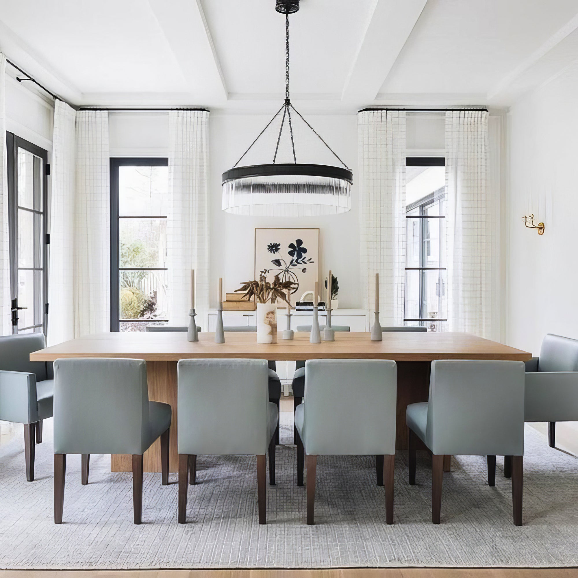 Menier Large Glass Ring Chandelier