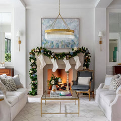 Menier Large Glass Ring Chandelier