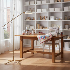 Mid-Century Modern Brass Floor Lamp