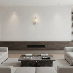 Mid-Century Slim Brass Wall Light