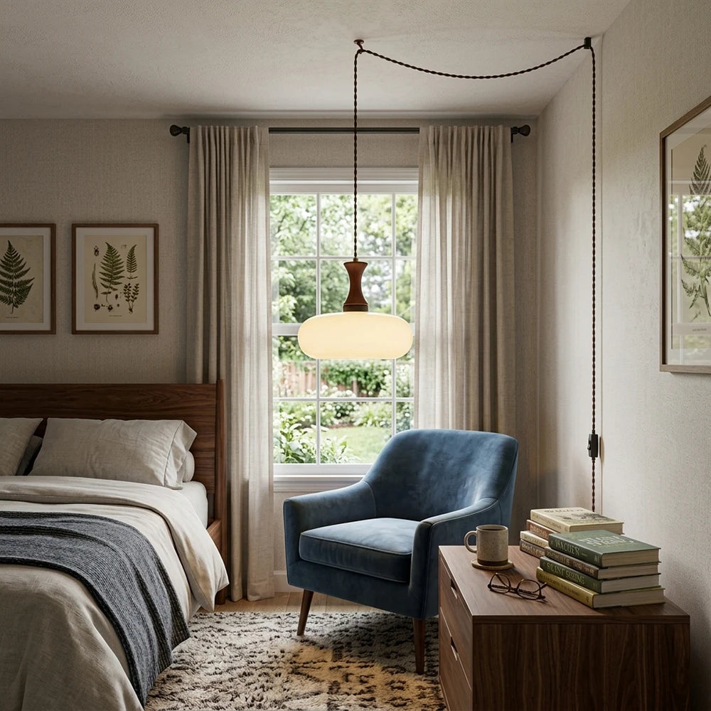 Miro Retro Plug-In Pendant Light