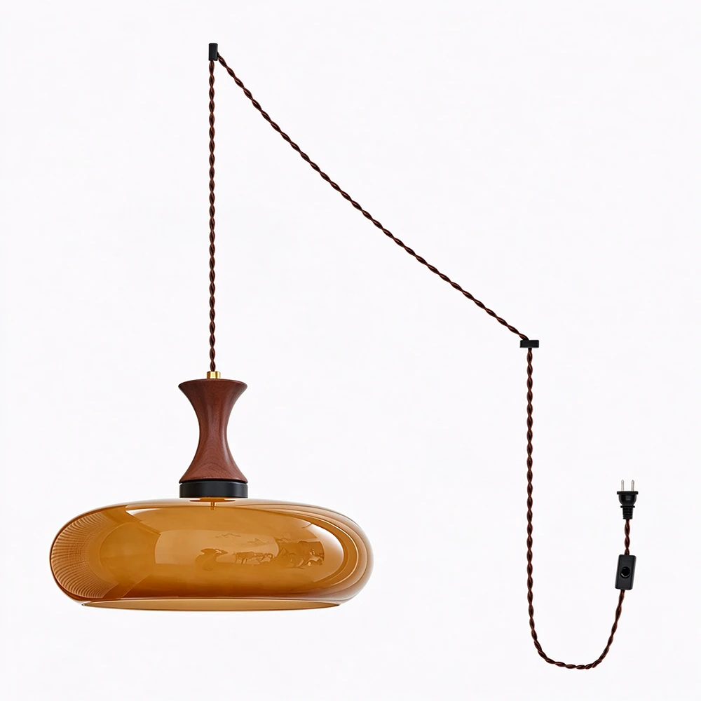 Miro Retro Plug-In Pendant Light