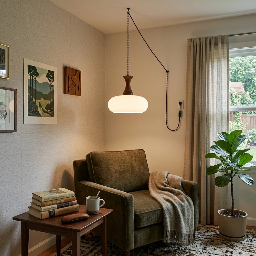 Miro Retro Plug-In Pendant Light