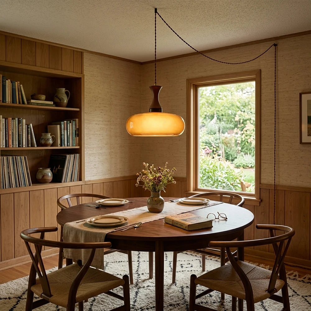 Miro Retro Plug-In Pendant Light