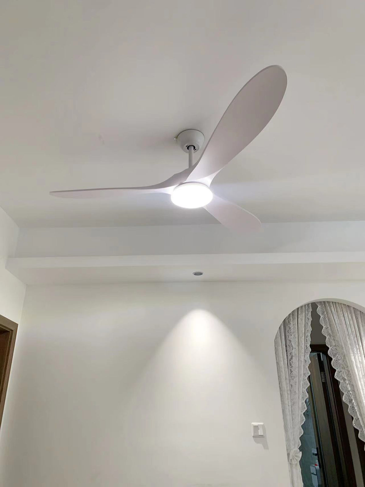 Modern ABS Ceiling Fan Light - view 15 | Liootrlamp