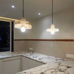 Modern Bedside Alabaster Pendant Lamp