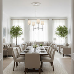 Modern Classic 4-Light Tapered Shade Chandelier