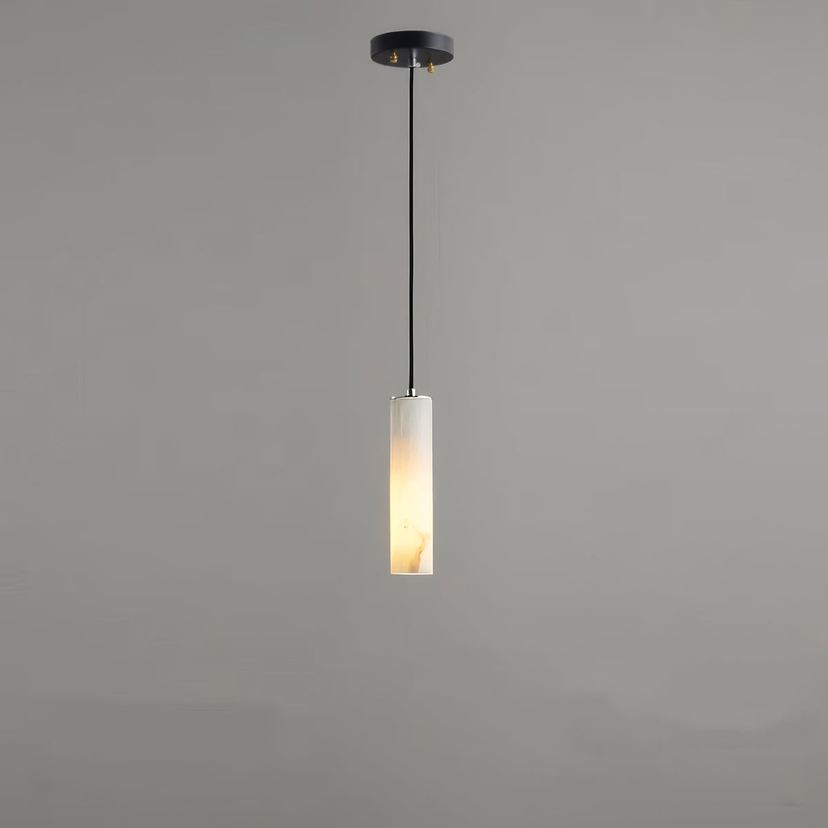 Modern Column Alabaster Chandelier