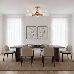 Modern Fan Shaped Chandelier