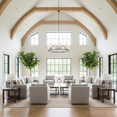 Modern Farmhouse Wagon Wheel Chandelier