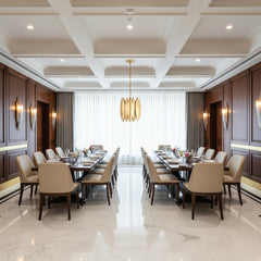 Modern Industrial All-Metal Chandelier