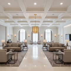 Modern Industrial All-Metal Chandelier