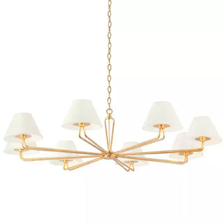 Iron Fabric Shade Chandelier