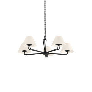 Iron Fabric Shade Chandelier