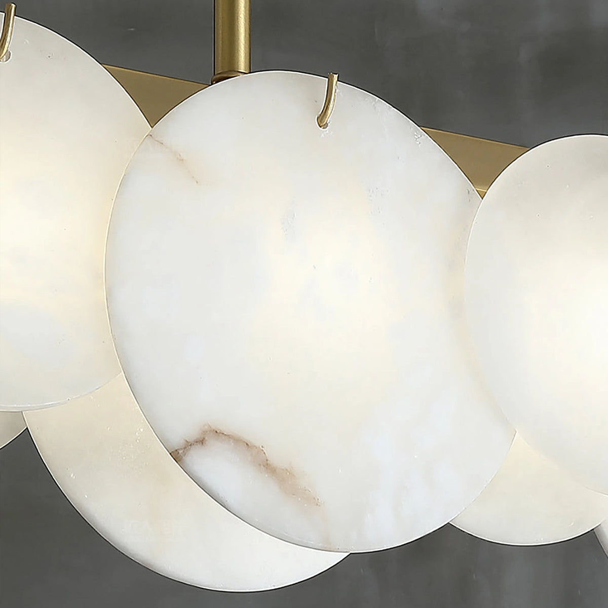 Modernity Alabaster Linear Chandelier - view 10 | Liootrlamp