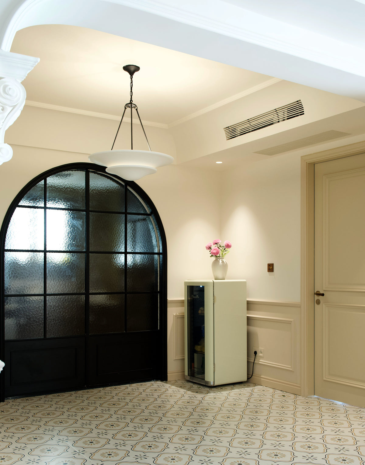 Grande Large Multi-Layered Plaster Chandelier
