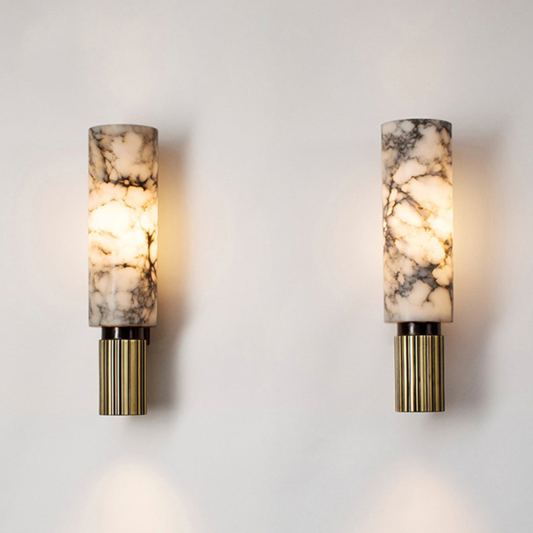 Moonshade Alabaster Sconce Wall Lamp - view 19 | Liootrlamp