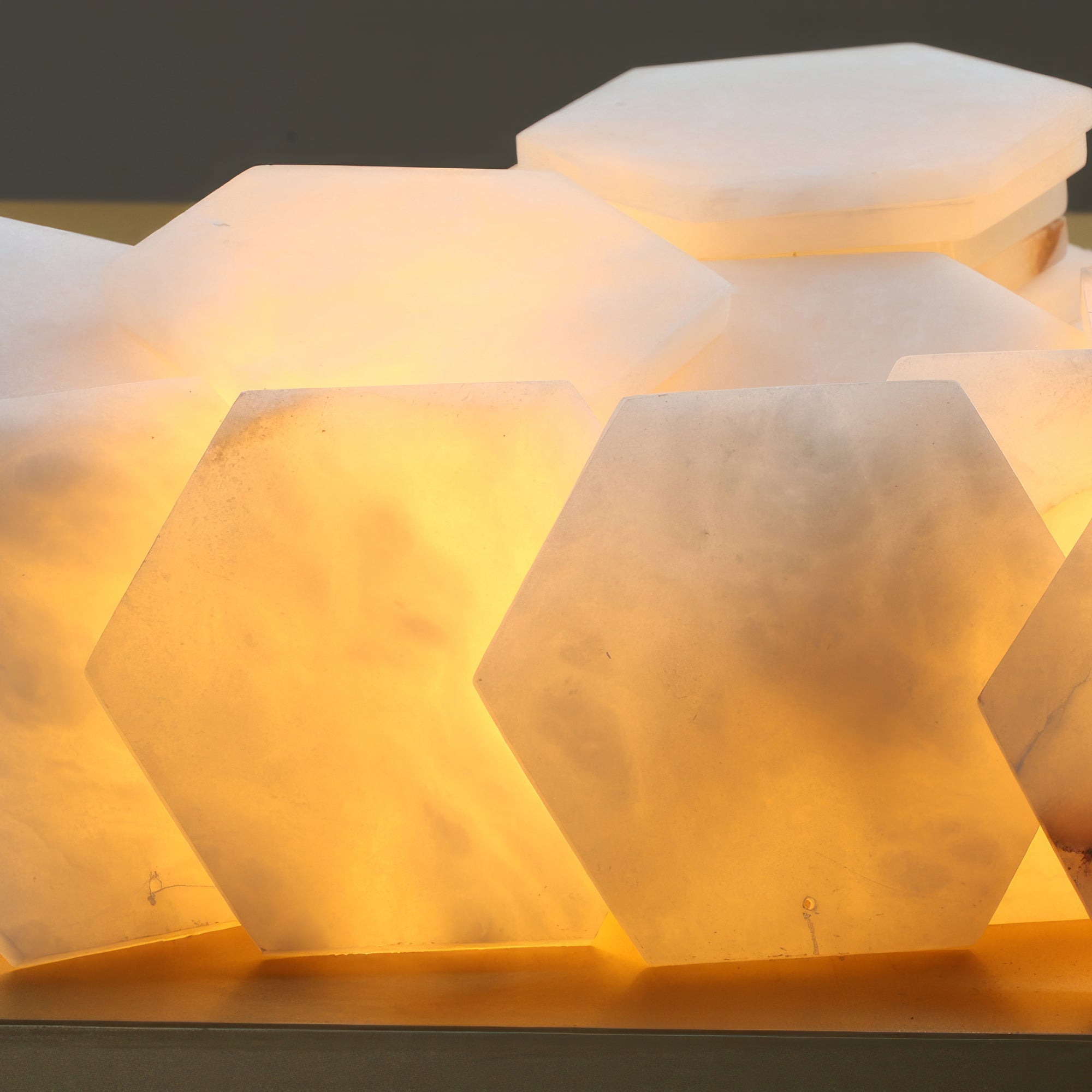Natural Alabaster Modern Chandelier