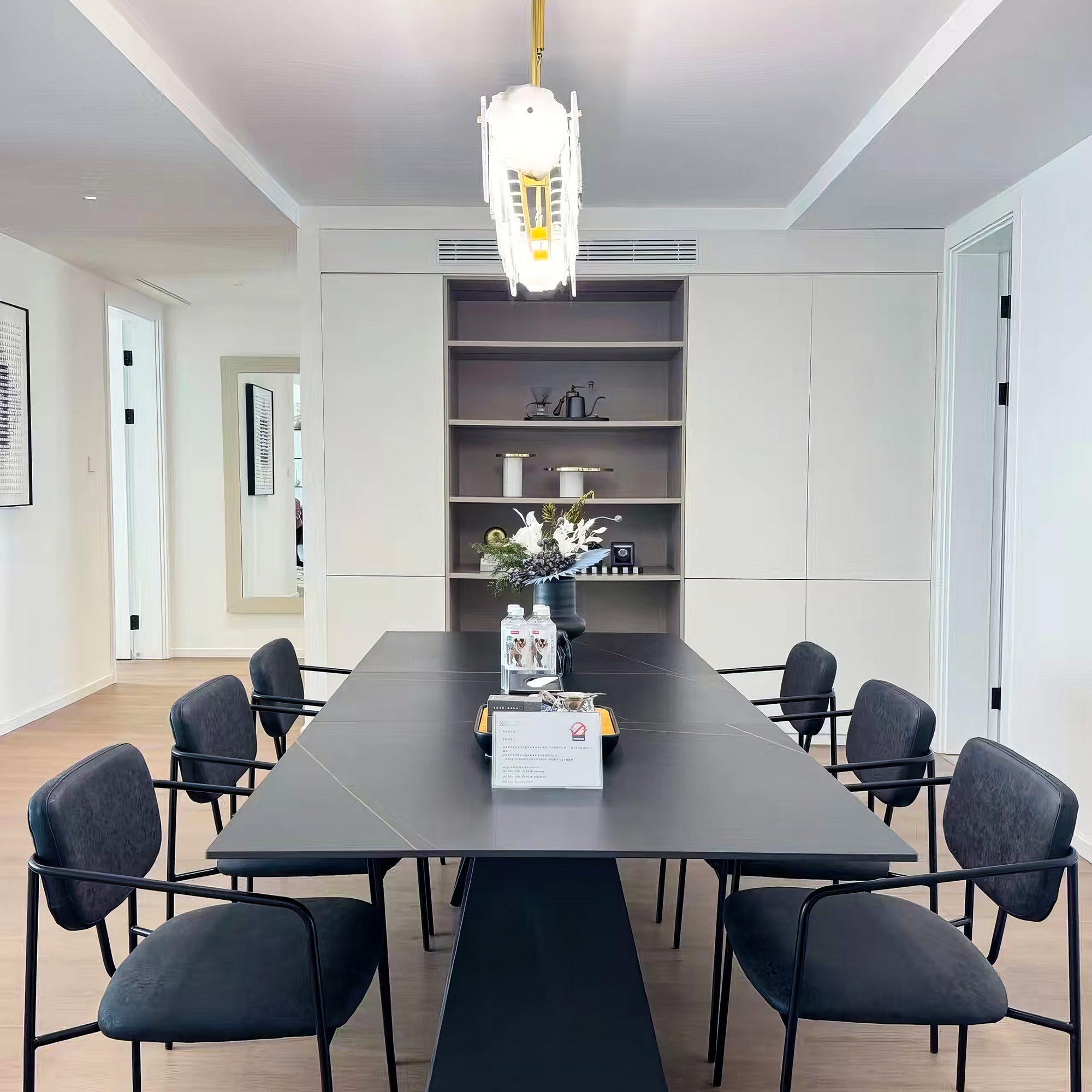 Natural Alabaster Modern Round Chandelier