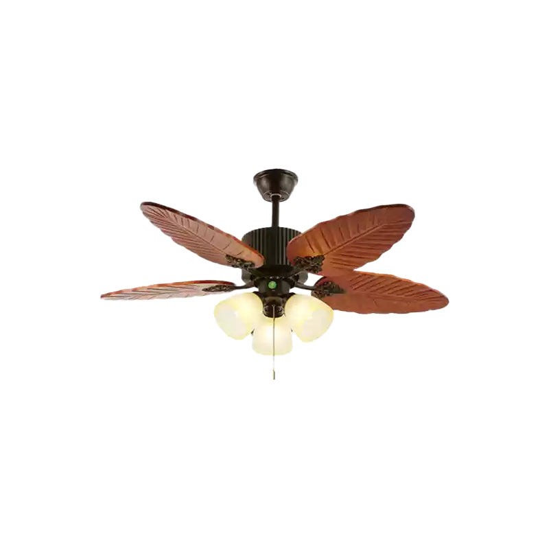 Palm Tropical Ceiling Fan Light - view 9 | Liootrlamp