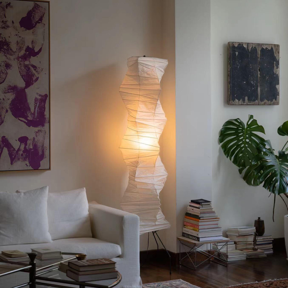 Tall Paper Floor Lamp UF4-33N