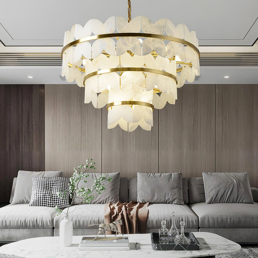 Patanga Alabaster Butterfly Chandelier